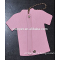PU Leather T-shirt Shape Hang Tag can be Decorated with DIY Slide Letters